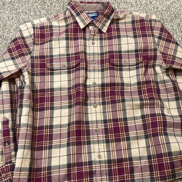 ALANDS END Vintage Men’s Shirt Size L 💯 Wool - Picture 8 of 8